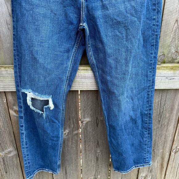 Abercrombie & Fitch Jeans The Ankle Straight Ultra High Rise Size 28/6 Blue NWT - Picture 4 of 9